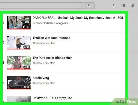 Oglejte si videoposnetke, ki so vam všeč, v YouTubu, 4. korak