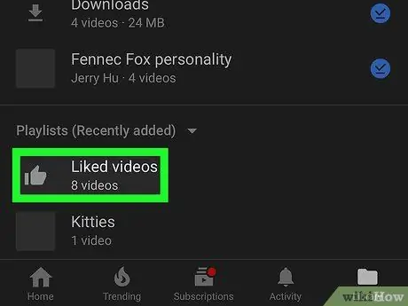 View Your Liked Videos in YouTube Step 7