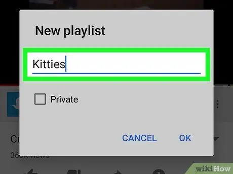 Create a New Playlist on YouTube Step 7