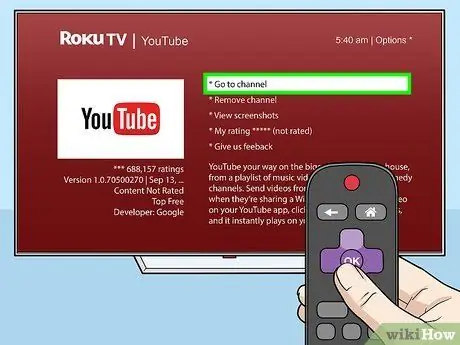 Ներբեռնեք YouTube- ը Roku Քայլ 6 -ում