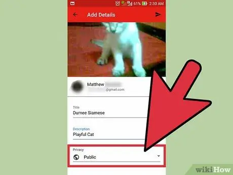 Maglagay ng Video sa YouTube mula sa isang Cellphone Hakbang 10