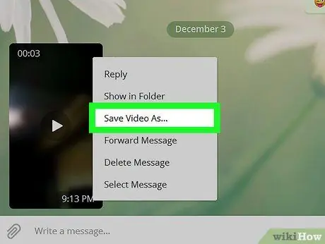 Spremite videozapise na Telegram na PC ili Mac Korak 4