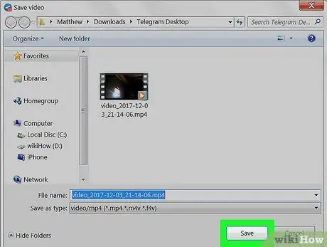 Enregistrer des vidéos sur Telegram sur PC ou Mac Étape 6