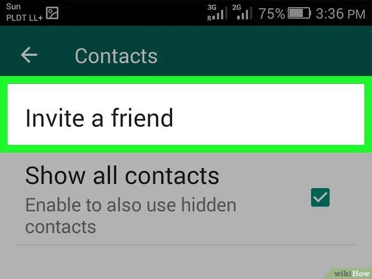 أضف جهة اتصال على WhatsApp الخطوة 27