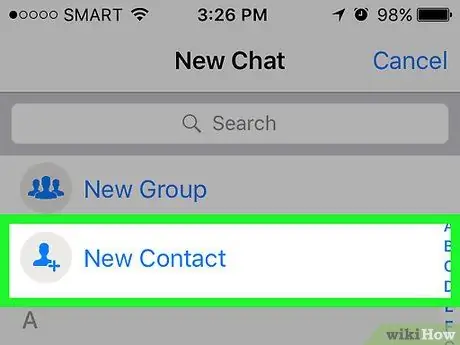 Magdagdag ng isang Makipag-ugnay sa WhatsApp Hakbang 4