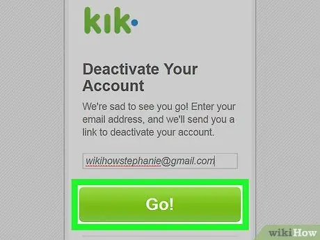 Deactivate a Kik Account Step 8