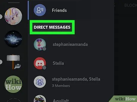 Изтриване на директно съобщение в Discord на Android Стъпка 3