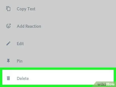Изтриване на директно съобщение в Discord на Android Стъпка 6