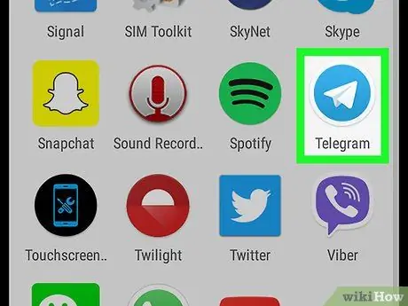 Tafuta Kituo kwenye Telegram kwenye Android Hatua ya 1