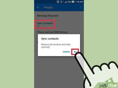 Pag-sync ng Mga contact sa Facebook Messenger Hakbang 4