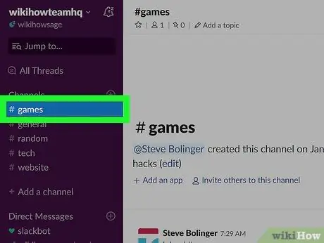 Alăturați-vă unui canal la Slack Pasul 6