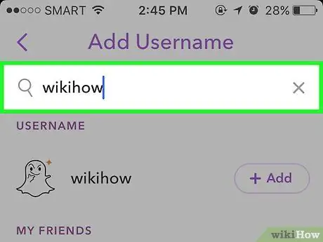 Hitta personer på Snapchat Steg 12