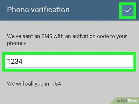 Prisijunkite prie „Telegram“„Android“4 veiksme