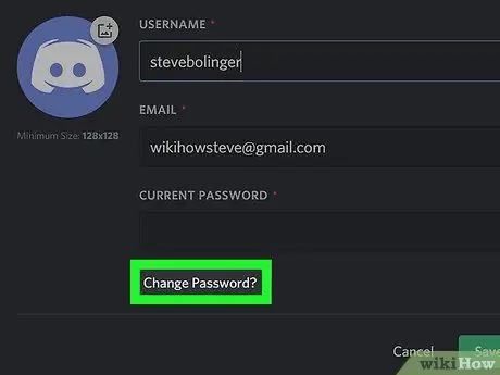 Компьютерде немесе Mac компьютерінде Discord құпия сөзін өзгертіңіз 12 -қадам