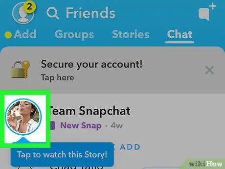 Snapchat hikoyalarini ko'rish 4 -qadam