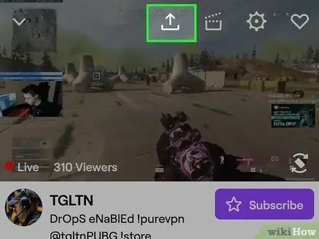 Comparte una transmisión de Twitch en Facebook en Android Paso 3