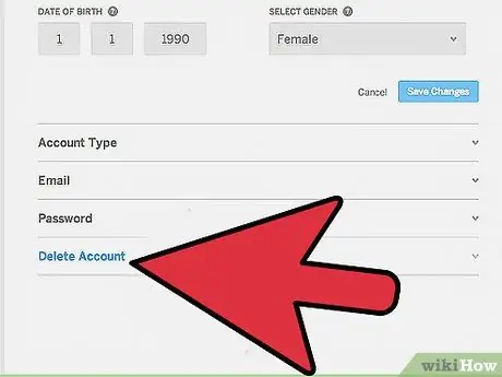 Anuloni llogarinë tuaj MySpace Hapi 4