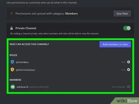 Kunci Saluran Discord pada PC atau Mac Langkah 17