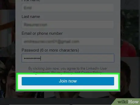 Krijoni një llogari LinkedIn Hapi 3
