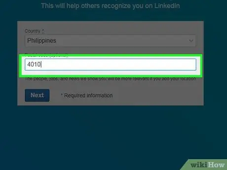 LinkedIn -fiók létrehozása 6. lépés