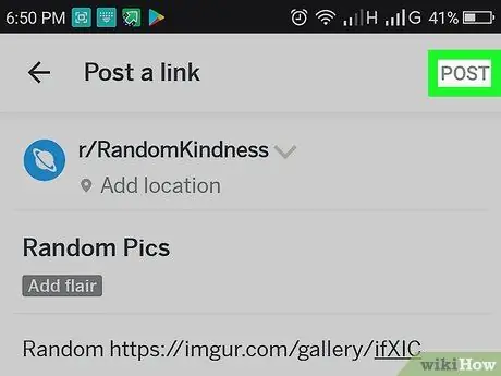 Kirimkan Beberapa Gambar di Reddit pada Android Langkah 17