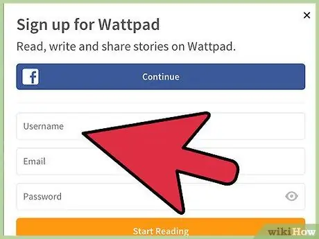 Publicar històries al pas 2 de Wattpad