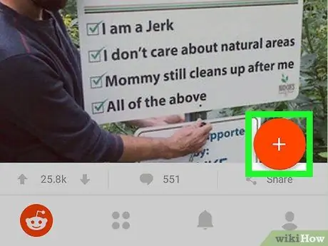 Publicējiet attēlus vietnē Reddit operētājsistēmā Android 2. darbība