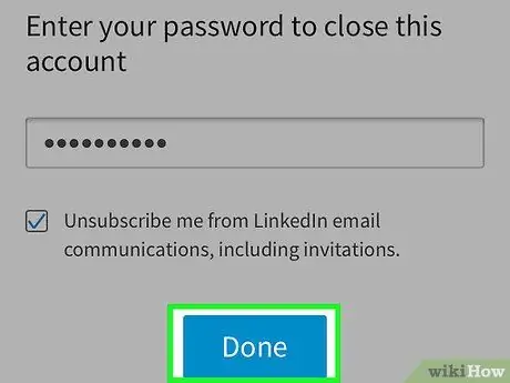 Elimina un account LinkedIn Passaggio 17