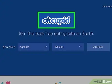 Vee u OkCupid -rekening permanent uit Stap 1