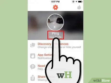 Hủy kích hoạt tài khoản Tinder bằng thiết bị iOS Bước 2