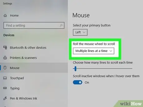 Modifica le impostazioni del mouse Passaggio 3