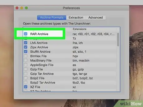 เปิดไฟล์ RAR บน Mac OS X ขั้นตอนที่7