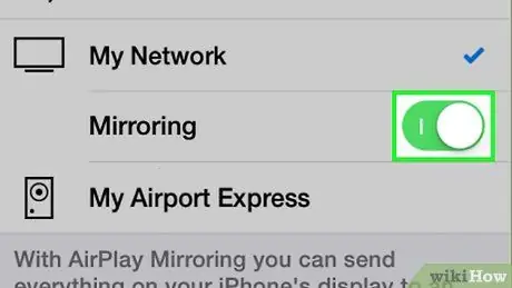 Įjunkite „AirPlay“3 veiksmą