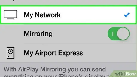 Įjunkite „AirPlay“6 veiksmą