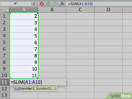 Calcular promedios en Excel Paso 1