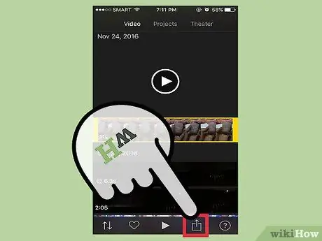 Export videa iMovie v HD, krok 19