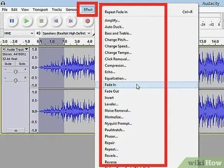 Use o Audacity Etapa 15