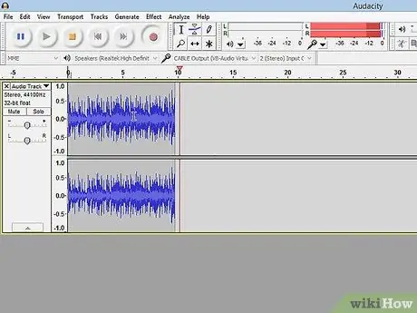 Izmantojiet Audacity 4. darbību