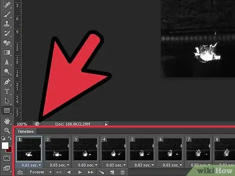 Sukurkite animacinį iš „Photoshop CS5“vaizdo įrašo 3 veiksmas