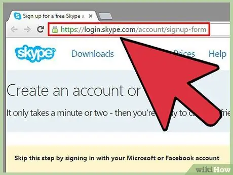 Jelentkezzen be a Skype -ba 1. lépés