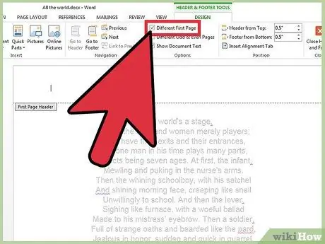 Insert a Custom Header or Footer in Microsoft Word Step 10