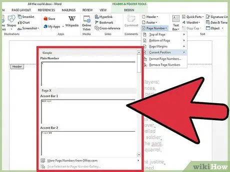 Inserisci un'intestazione o un piè di pagina personalizzato in Microsoft Word Passaggio 16