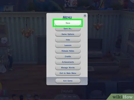 Åpne Cheat -vinduet på Sims trinn 8