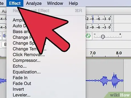 Rankinis automatinis derinimas naudojant „Audacity“8 veiksmas