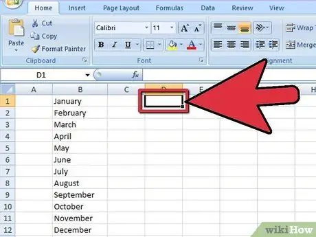 Lisää pudotusvalikko Excel 2007: ssä Vaihe 3