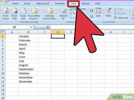 Excel 2007 Adım 4'te Açılır Kutu Ekleme