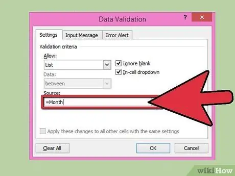 Add a Drop Down Box in Excel 2007 Step 7