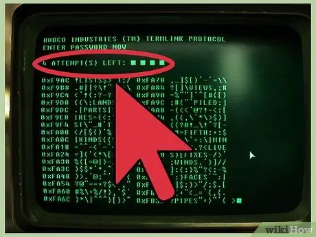 Hacka en datorterminal i Fallout 3 Steg 2