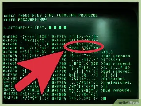 Hackeie um terminal de computador no Fallout 3, passo 6