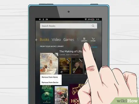 Naudokite „Kindle Fire 10“veiksmą